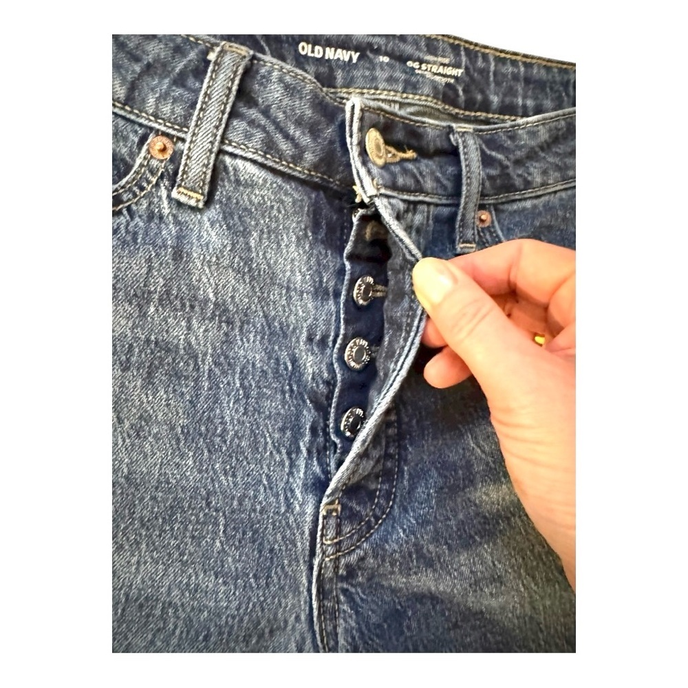 Old Navy High-Waisted Button-Fly OG
Straight Ankle Jeans, Size 10 - Picture 7 of 14